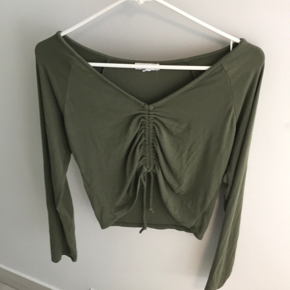 Forest green long sleeve shirt